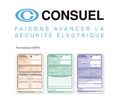 Attestations Consuel avec Novelec pour être conforme aux normes électriques
